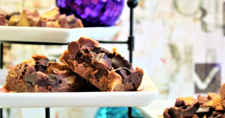 Smashed-Up Peanut Butter Cup Brownies