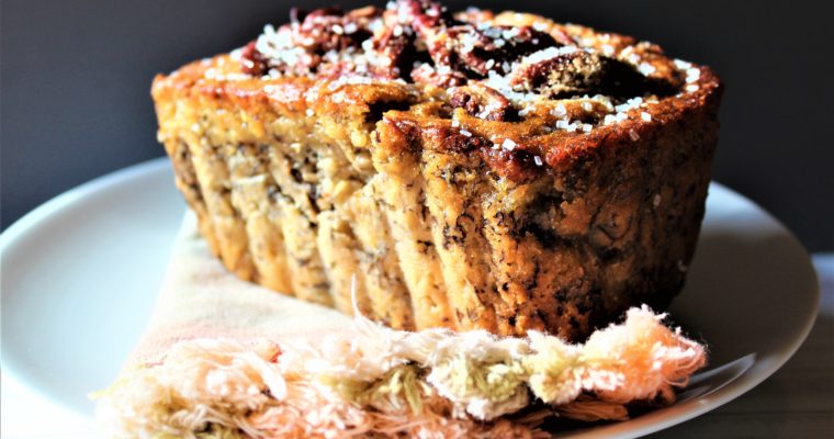 Candied Pecan Crusted Banana Bread