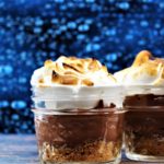 Chocolate Custard Meringue Jars