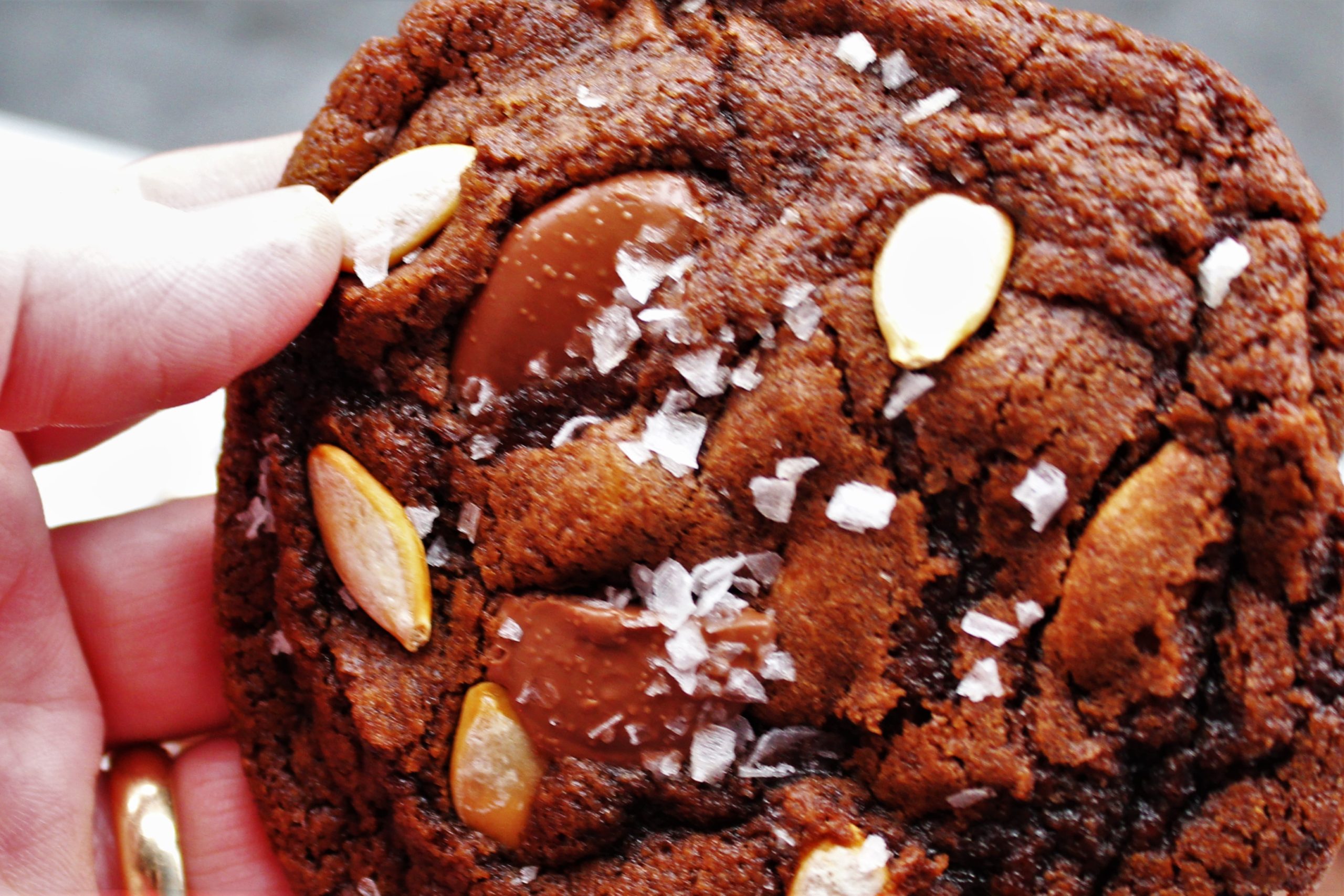 Chocolate Chunk-Pumpkin  Seed Cookies