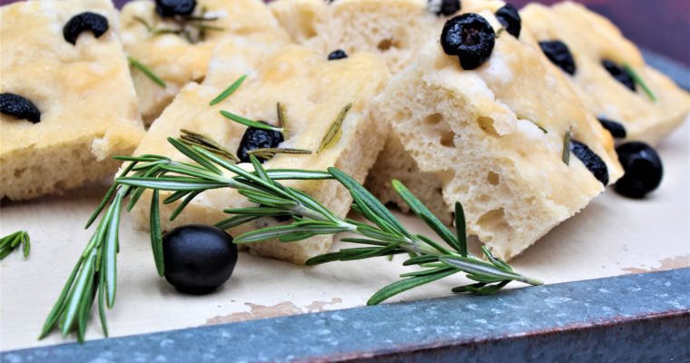 Rosemary Black Olive Focaccia Bread