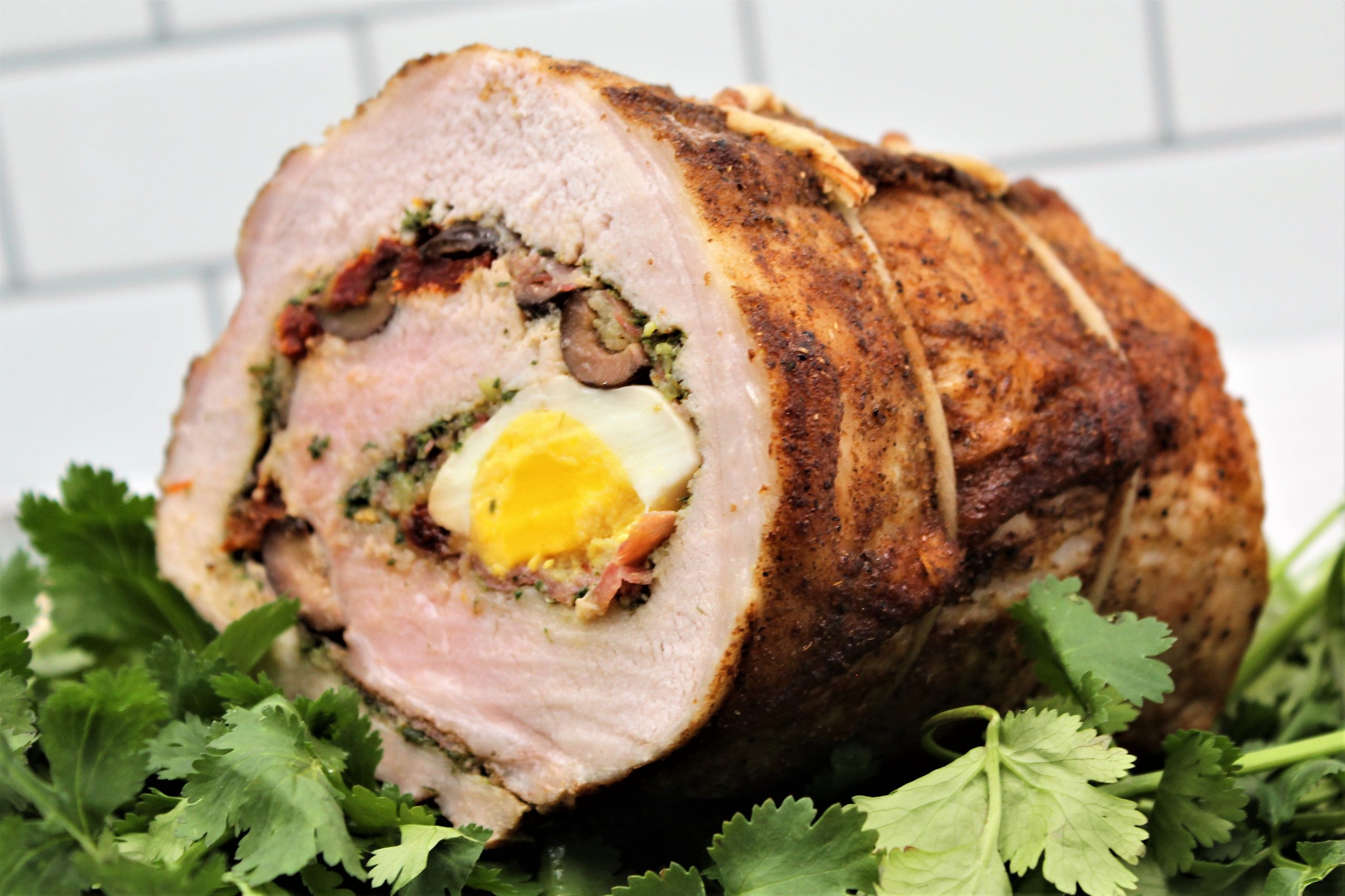 Stuffed Pork Loin with Chimichurri