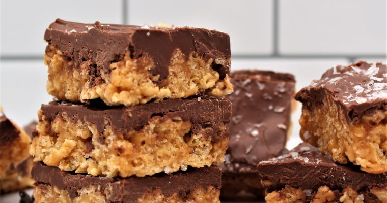 Peanut Butter and Crispy Rice Squares